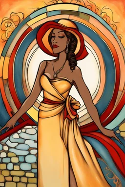 an elegant woman by artist "Simpering Sunrise",by artist "Renegade Rouge"