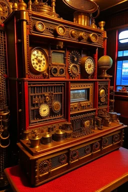 The radio station is steampunk.