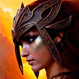 Drawing of beautiful face,'Busty Skyrim female warrior',skyrim dragon priest mask,intense stare, ancient metal armor, balanciaga fashion clothe painting by gaston bussiere, greg rutkowski, yoji shinkawa, yoshitaka amano, tsutomu nihei, donato giancola, tim hildebrandt, Oil on canvas, cinematic composition, extreme detail,fit full head inside picture,16k