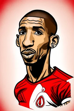 Talisca Brazilian football player cartoon 2d