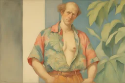 man in Hawaiian shirt by pontormo