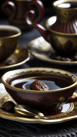 Turkish coffee with dates