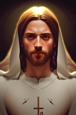 Jesus and easter and bats bokeh digital painting extremely detailed studio lighting crisp quality and light reflections 8k cinematic lighting portrait photorealistic ultra detailed cinematic postprocessing focused