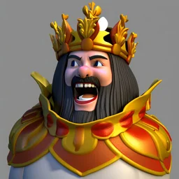 King cheerful 3D