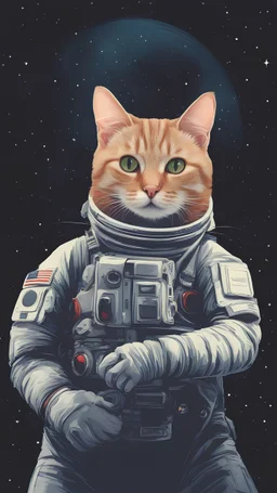 Cat in the space
