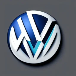 volkswagen brand logo futuristic robot