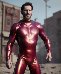 Man, wrestling, naked torso, breeches, tights, suspenders, retro style, hot ambient, photo studio, red, gold, vibrant color, highly detailed, art stations, concept art, smooth, unreal engine 5, god rays, ray tracing, RTX, lumen lighting, ultra detail, volumetric lighting, 3d, finely drawn, high definition, high resolution.