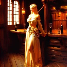 fullbody portrait 'beautiful face blonde massiveboobs medieval wench on tavern in medieval city',painting by gaston bussiere, greg rutkowski, yoji shinkawa, yoshitaka amano, tsutomu nihei, donato giancola, tim hildebrandt, oil on canvas, cinematic composition,sharp image, extreme detail,((fit full head inside picture)),32k