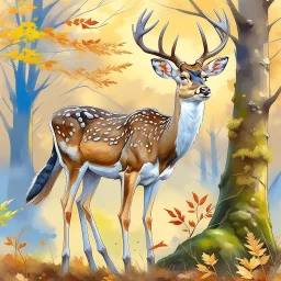 fallow deer artwork