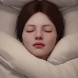 potrait seorang wanita sedang tidur terlelap dan sangat menggoda sangat realistic, 8k, details