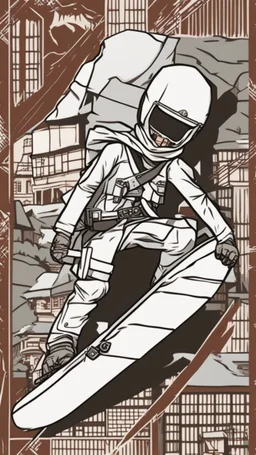 attack on titan pattern for snowboard