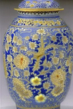 intricate jar with different holes and baroque flowers by ming dynasty, insanely detailed, complementary colors fine details