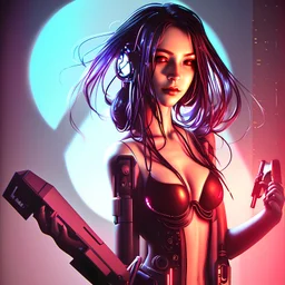sexy cyberpunk girl