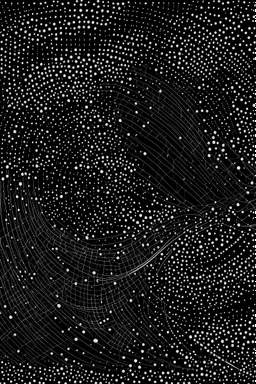 ABSTRACT LINES AND DOTS DANCING FRONT FACING STYLE OF HIROKU OGAI