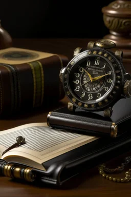 Envision the Monarch watch set against antique heirlooms, perhaps an old leather-bound book or a vintage writing desk, resonating with timeless class and heritage.
