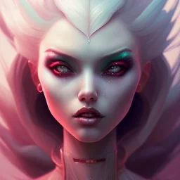 a portrait of a beautiful vampire, art by lois van baarle and loish and ross tran and rossdraws and sam yang and samdoesarts and artgerm, digital art, highly detailed, intricate, sharp focus, Trending on Artstation HQ, deviantart, unreal engine 5, 4K UHD image