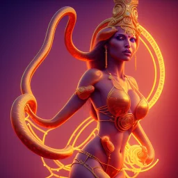 hot cobra goddess, by Mahmoud Sai, Cartographic, Circuitry, Golden Hour, Closeup-View, 16k, Lumen Global Illumination, Diffraction Grading ,