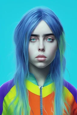 Billie Eilish, body, photorealistic, 8k