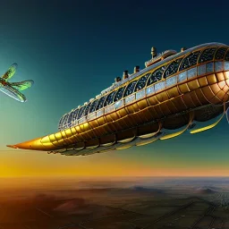 fullbody Drawing of 'sketch of Steampunk DragonFly Airship',intricate detail,andrea bonelli,Kilian Eng,Ohrai,evan lee,Aleksandr Sidelnikov,KyuYong Eom,three quarters frontal aerial view,toned colors,16k