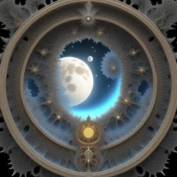 [fractal art: Mandelbulb 3d] Flight to the moon