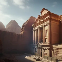 Petra + Ürdün, photo realistic, ultra realistic, unreal engine