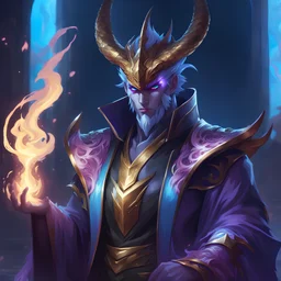 dragonman, by Ryan Yee, fantasy art, glowing liquid, discord profile picture, hades, some purple and blue, anime character; full body art, highly detailed character design, liquid shadows engulf, guweiz, epic and classy portrait, this character has cryokinesis, splash art, low detailed