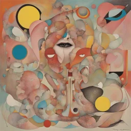 and this is what the devil does, abstract surrealism, by Tracy Adams, album art