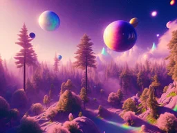 gold crystal cosmic and galactic ambiance hill sky space rocks sunny trees pools , full of details, smooth, bright sunshine，soft light atmosphere, light effect，vaporwave colorful, concept art, smooth, extremely sharp detail, finely tuned detail, ultra high definition, 8 k, unreal engine 5, ultra sharp focus