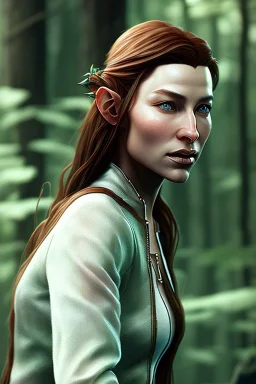 Tauriel, by Cedric Peyravernay, complete full body in frame, delicate traits