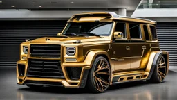 A (((G-Wagon Dodge Charger))) featuring a luxurious interior, advanced technologies, and a sleek body kit designed by MANSORY, exuding an air of sophistication and power