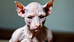 Moises , sin pelo con mirada vaga y color de piel blanca