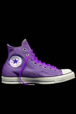 A purple converse sneaker