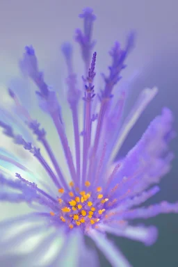 The cover of the song contains the lavender flower written on it the birth of a star Its color is white with lavin flower Photorealistic