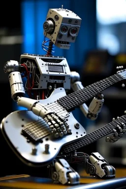 buatkan saya robot yang main gitar