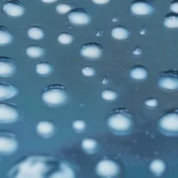 Raindrops on a statue, liquid, 4k, later, close up view, high detail, winter setting