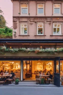 cosy cafe during summer