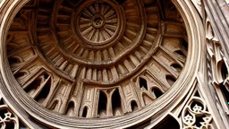 ornate facing of an ancient cathedral