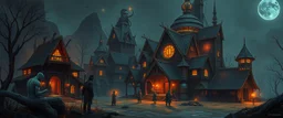 the first nation, robotic witchcraft, cyberpunk village