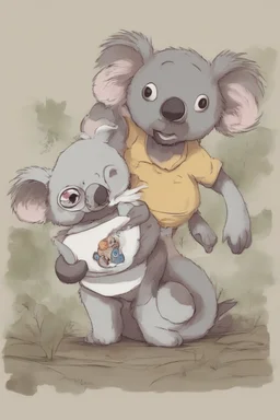 "ren and stimpy" style koala