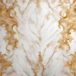 Hyper Realistic golden & white marble & damask texture with rustic background & vignette effect