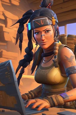 renegade raider playing fortnite