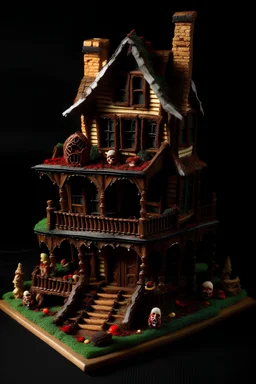 horror gingerbread house