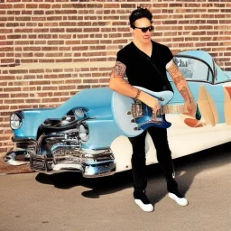 50'S GREASER GUITAR ROCKABILLY HOTROD SPACESHIP SURF