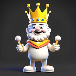 King cheerful 3D