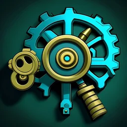 treble clef gear logo 2d