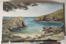 photo realism cornwall, south coast uk water colour