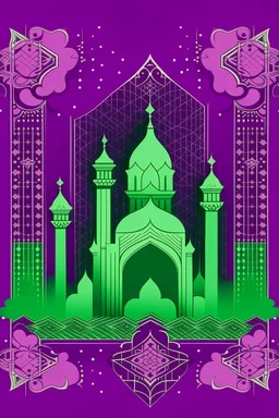 Saudi National Day SDO Patterned Purple Background