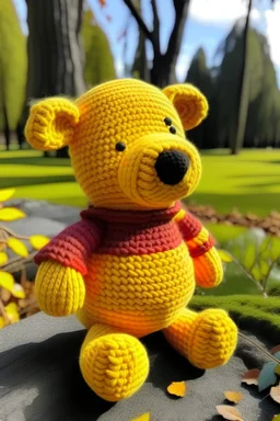 crocheted Winnie puh