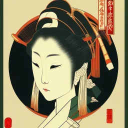  brand logo, Ukiyo-e japanese art