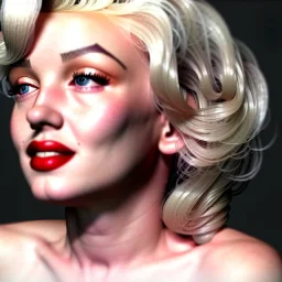 Realistic image portrait, Marylin Monroe, highly detailed, unreal engine 5, ray tracing, RTX, lumen lighting, ultra detail, volumetric lighting, 3d, finely drawn, high definition, high resolution.